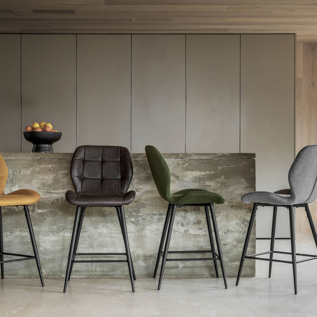 Manford Stool Brown 2pk.