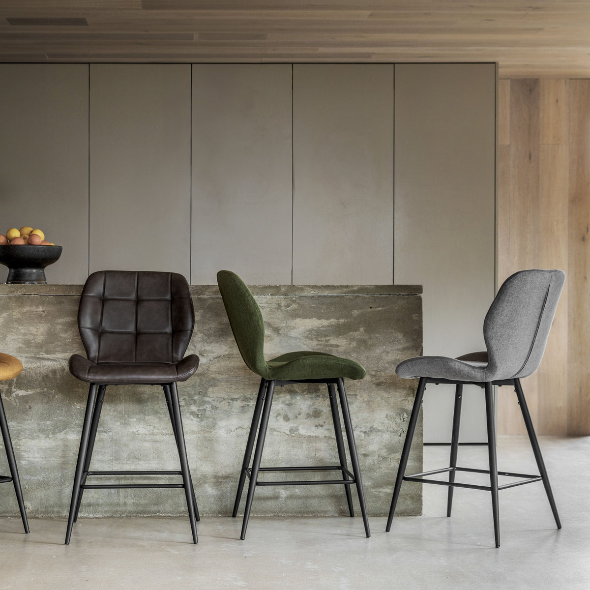 Manford Stool Light Grey 2pk.