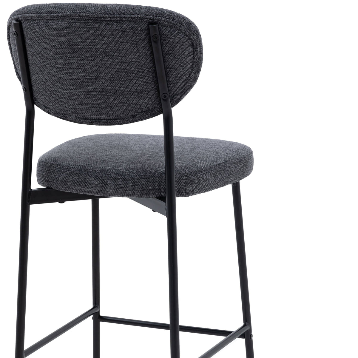 Bodhi Dining Moto Stool Charcoal 2pk House of Isabella UK
