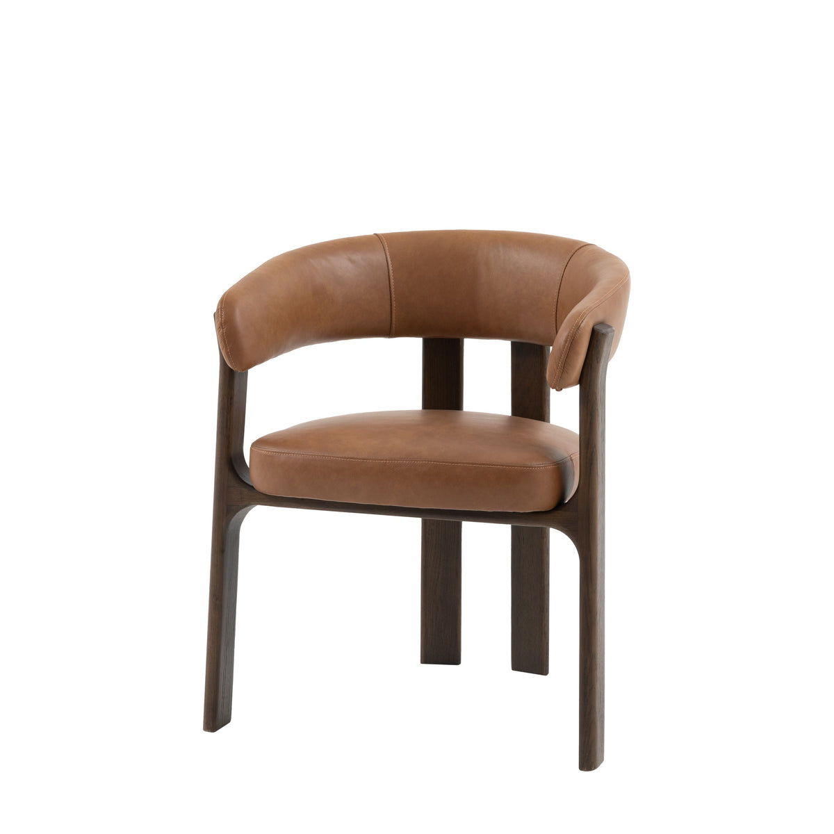 Bodhi Dining Onda Dining Chair Brown Leather House of Isabella UK
