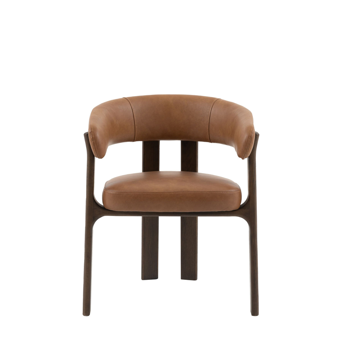 Bodhi Dining Onda Dining Chair Brown Leather House of Isabella UK