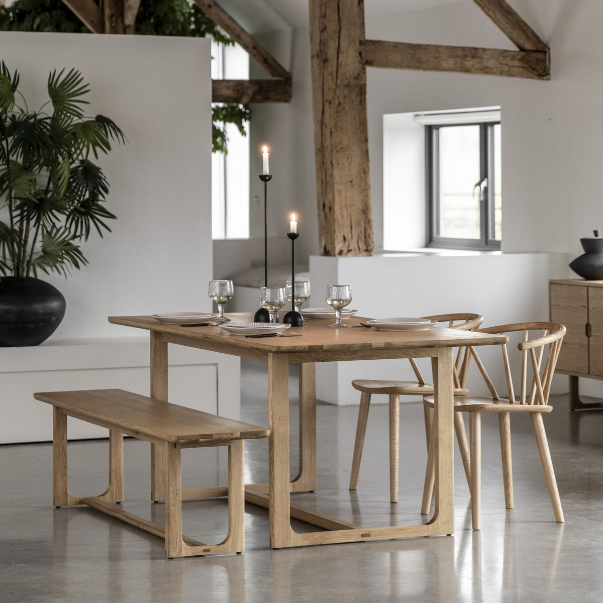 Payton Dining Table Natural 1800x950x750mm.