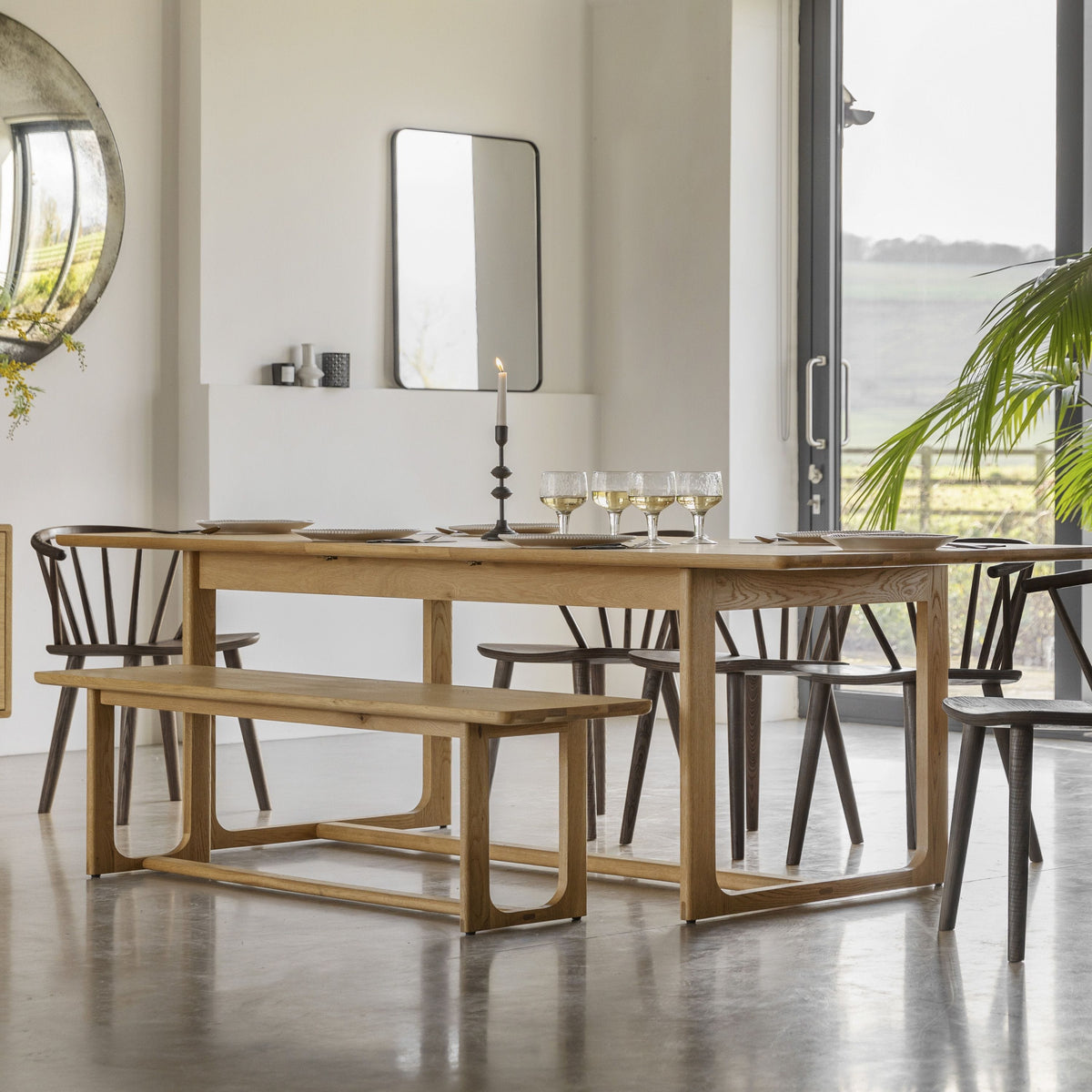 Payton Ext Dining Table Natural 2000/2500x950x750mm.