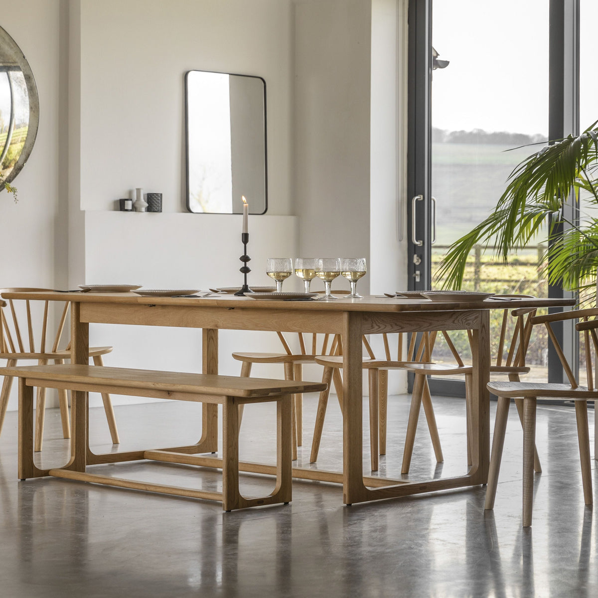 Payton Ext Dining Table Natural 2000/2500x950x750mm.