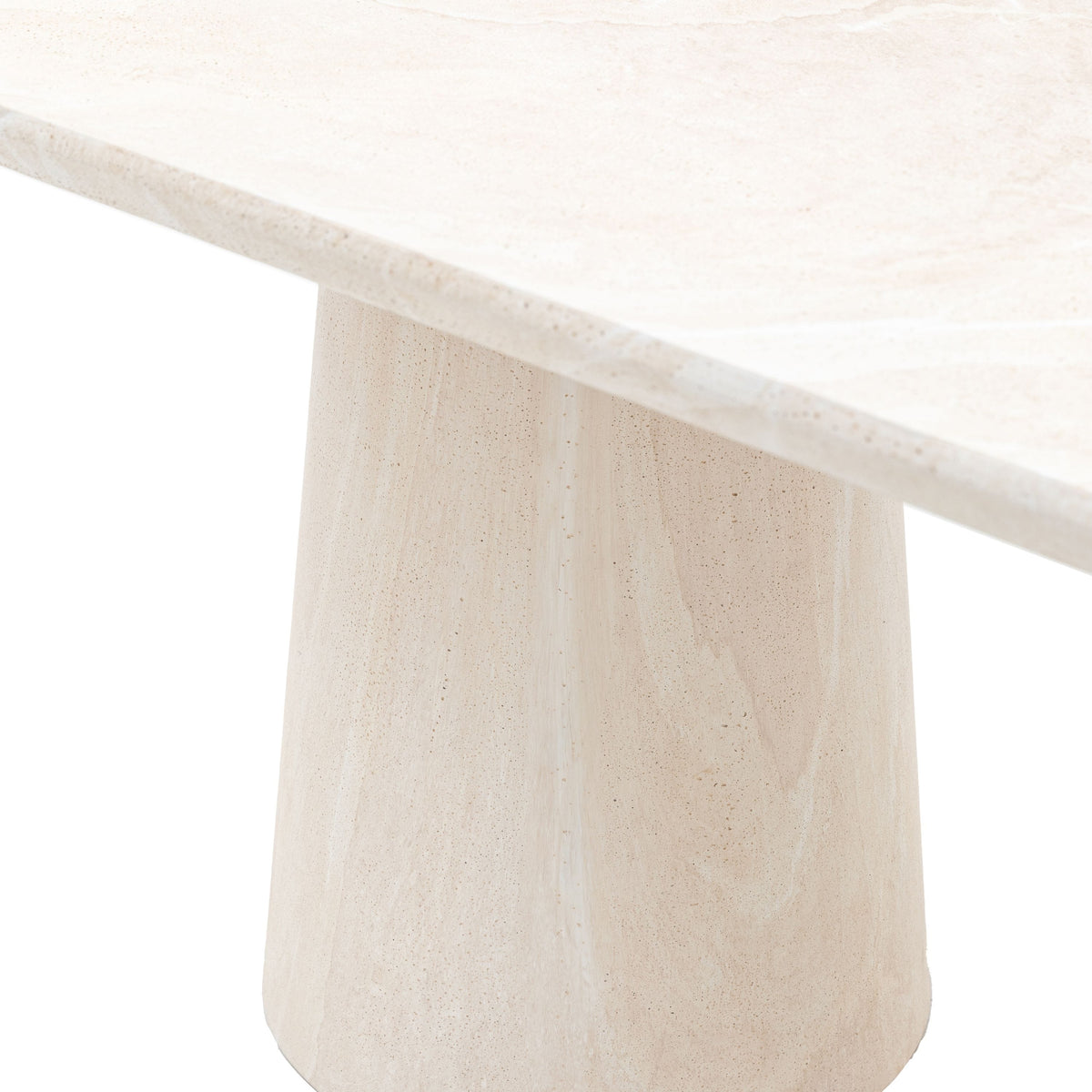 Bodhi Dining Pedra Oval Dining Table Travertine House of Isabella UK
