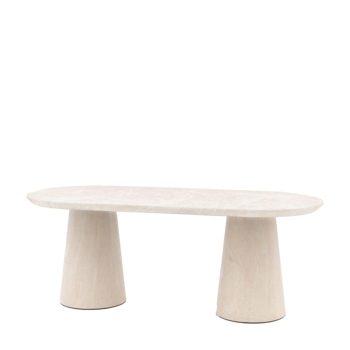 Bodhi Dining Pedra Oval Dining Table Travertine House of Isabella UK