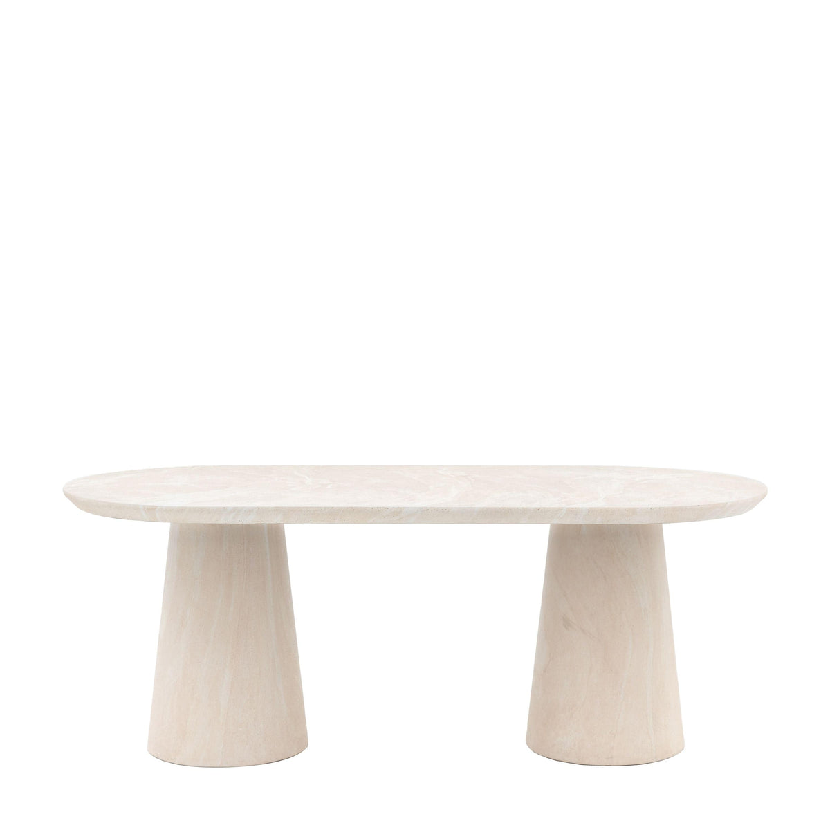 Bodhi Dining Pedra Oval Dining Table Travertine House of Isabella UK