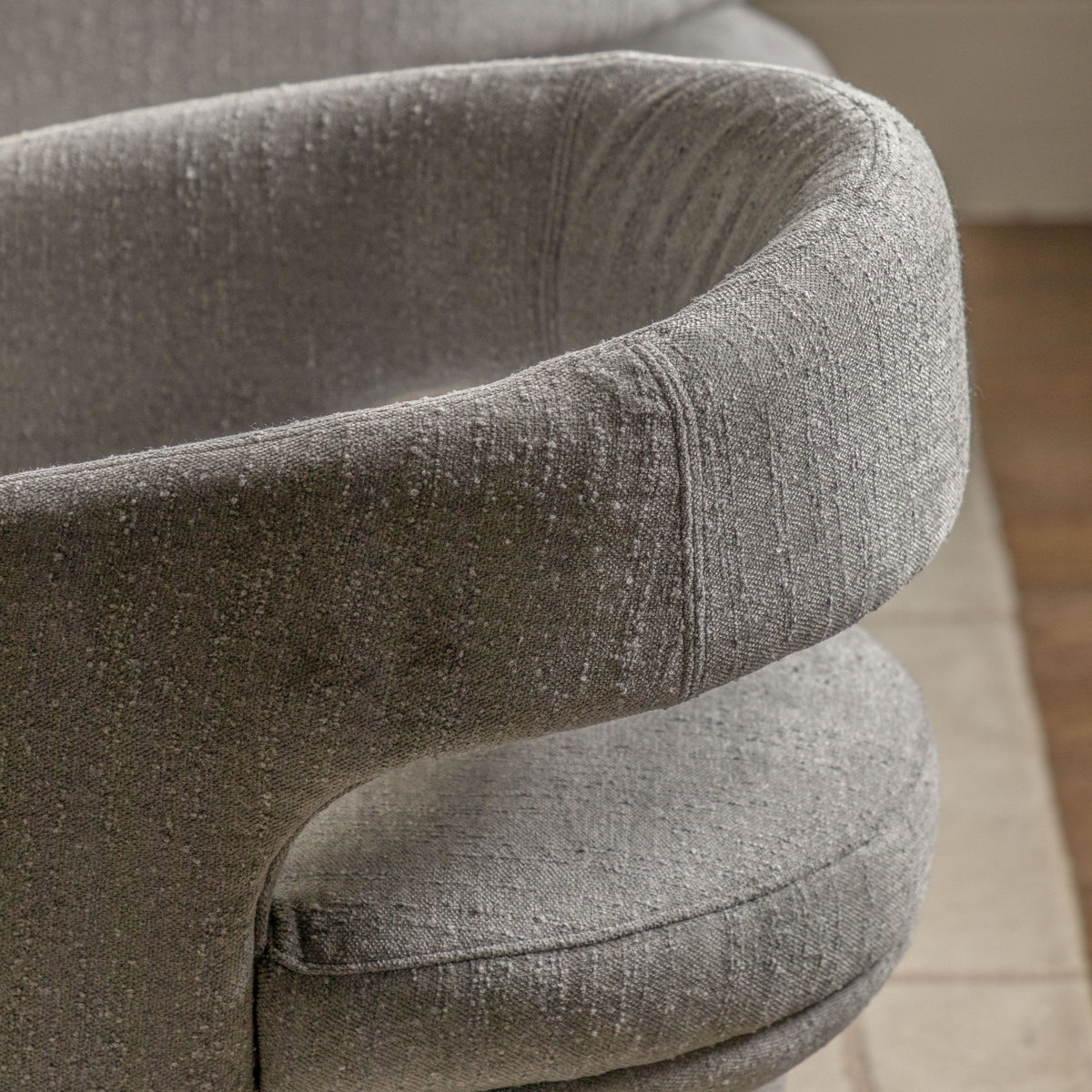 Bodhi Dining Poole Dining Chair Grey Boucle House of Isabella UK