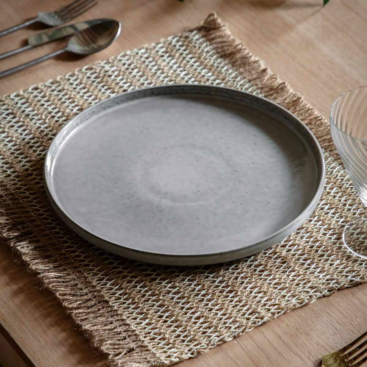 Bodhi Dining Reactive Glaze Dinner Plate 4pk House of Isabella UK