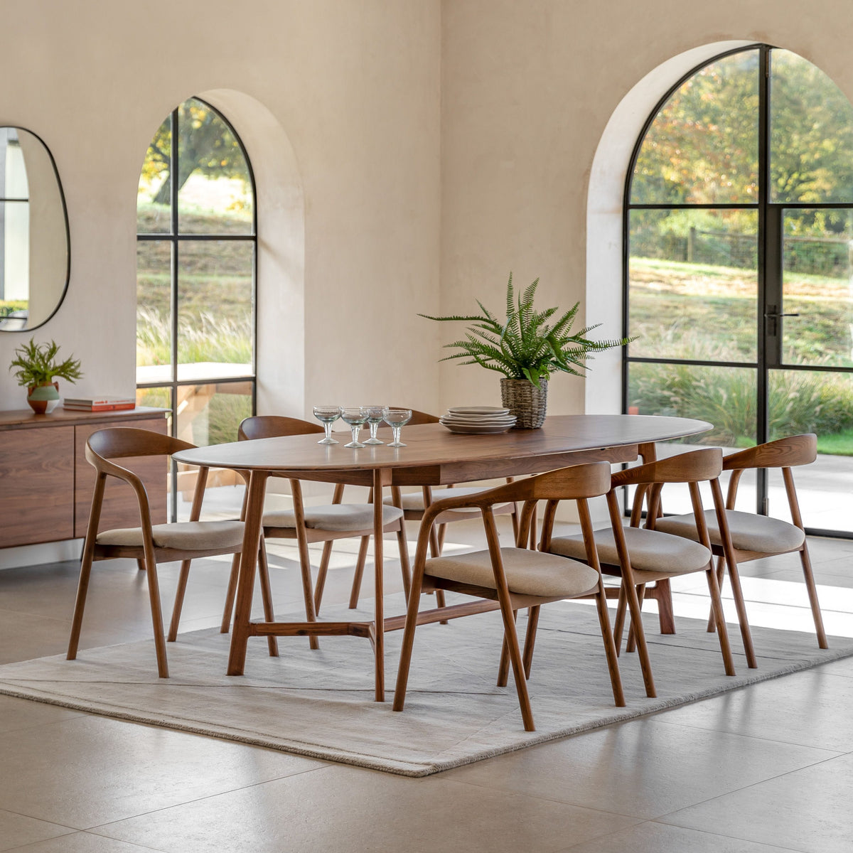 Bodhi Dining Realo Extending Dining Table Walnut House of Isabella UK