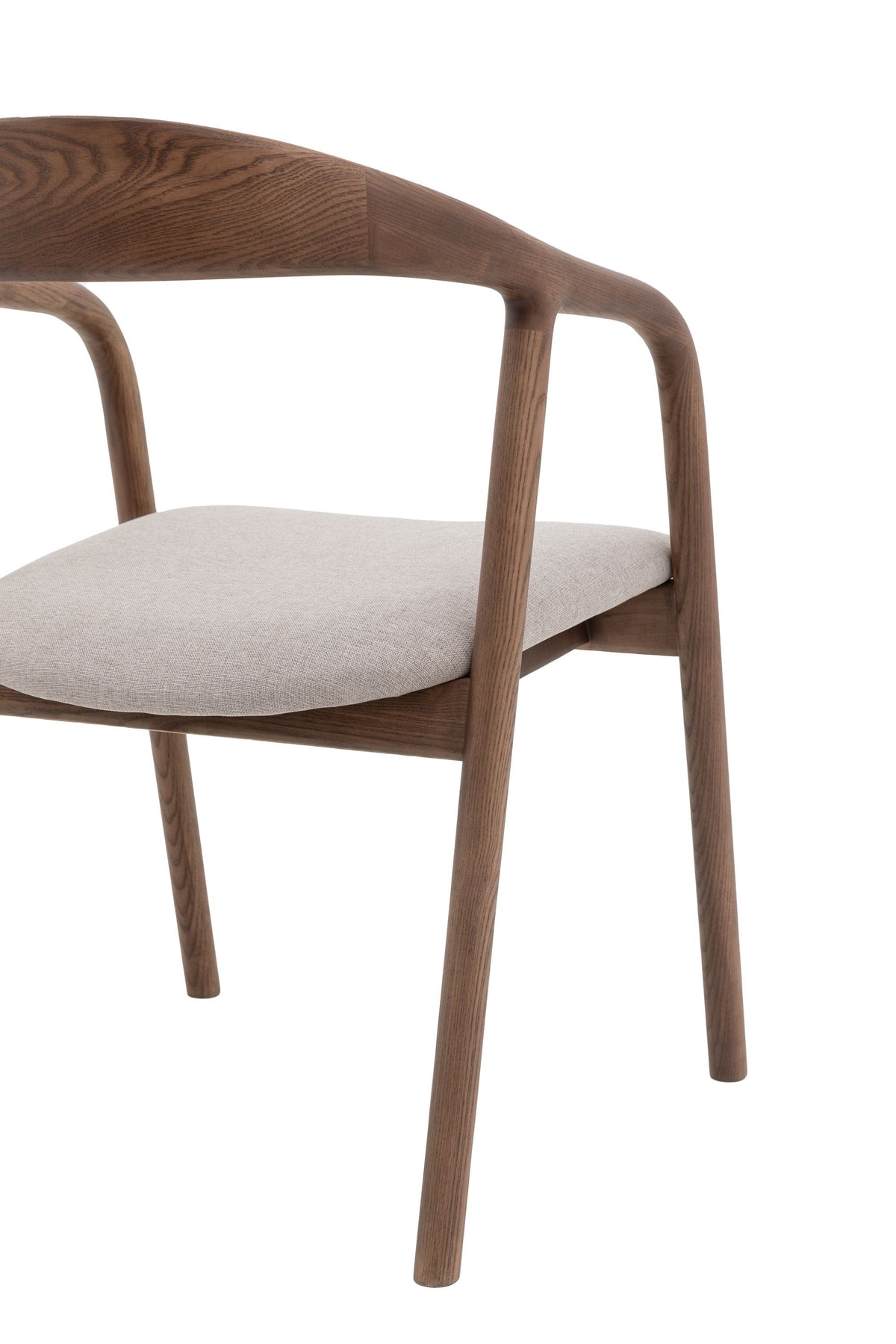 Bodhi Dining Realo Upholstered Dining Chair Walnut 2pk House of Isabella UK