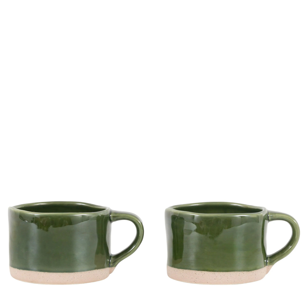 Bodhi Dining Rustic Mug Green 4pk House of Isabella UK