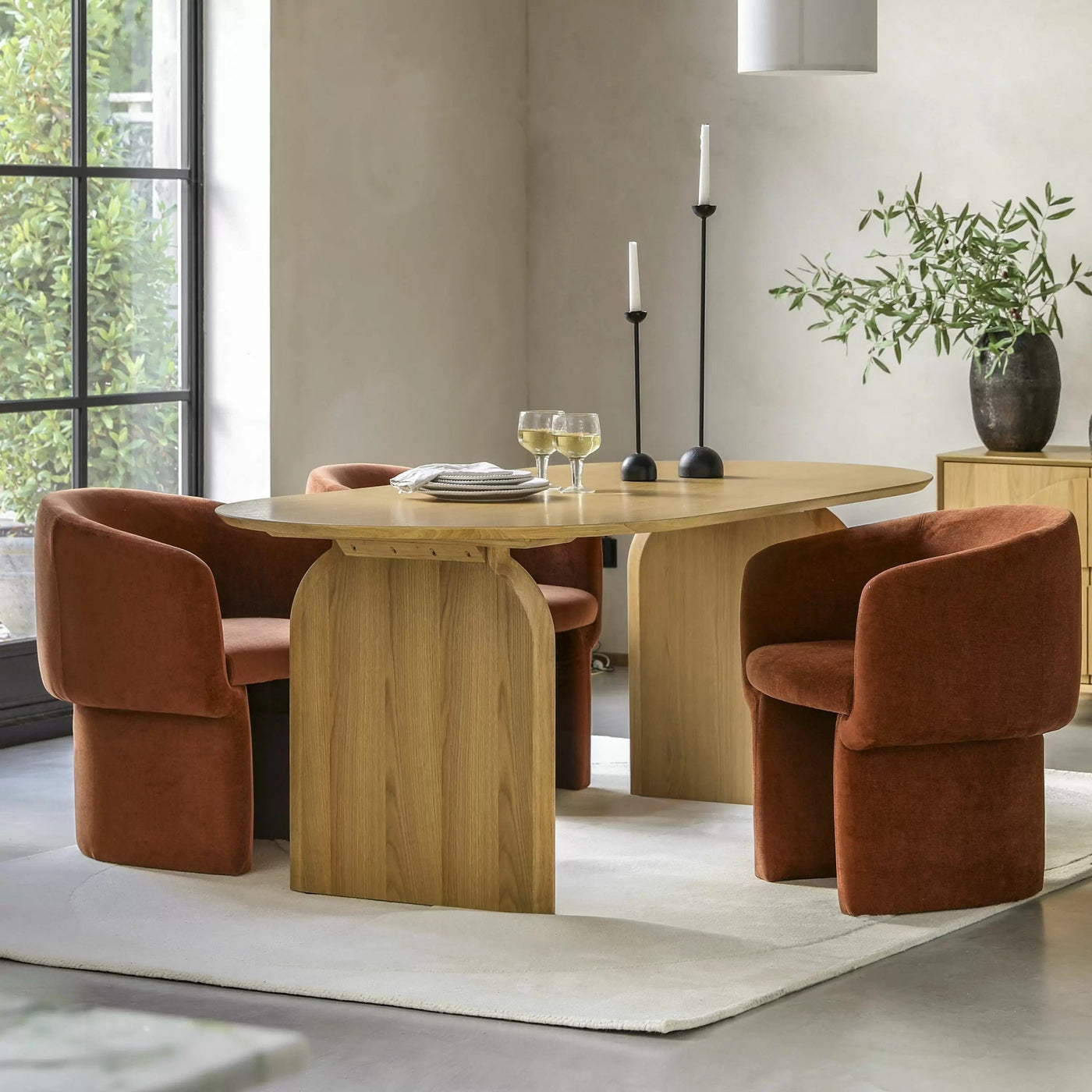 Bodhi Dining Salford Dining Table 2000x750x1000mm House of Isabella UK