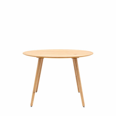 Bodhi Dining Tellisford Round Dining Table Natural 110x750x110mm House of Isabella UK