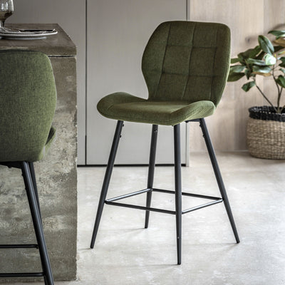 Bodhi Dining Townsend Stool Bottle Green (2pk) House of Isabella UK