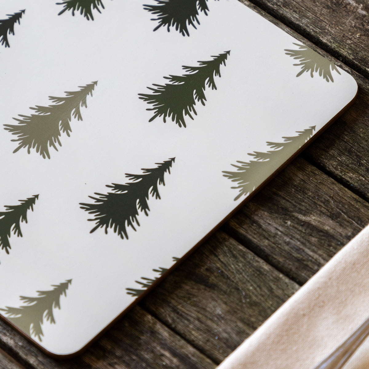 Bodhi Gifts & Hampers Woodland Trees Placemat and Coaster Set 4pk House of Isabella UK