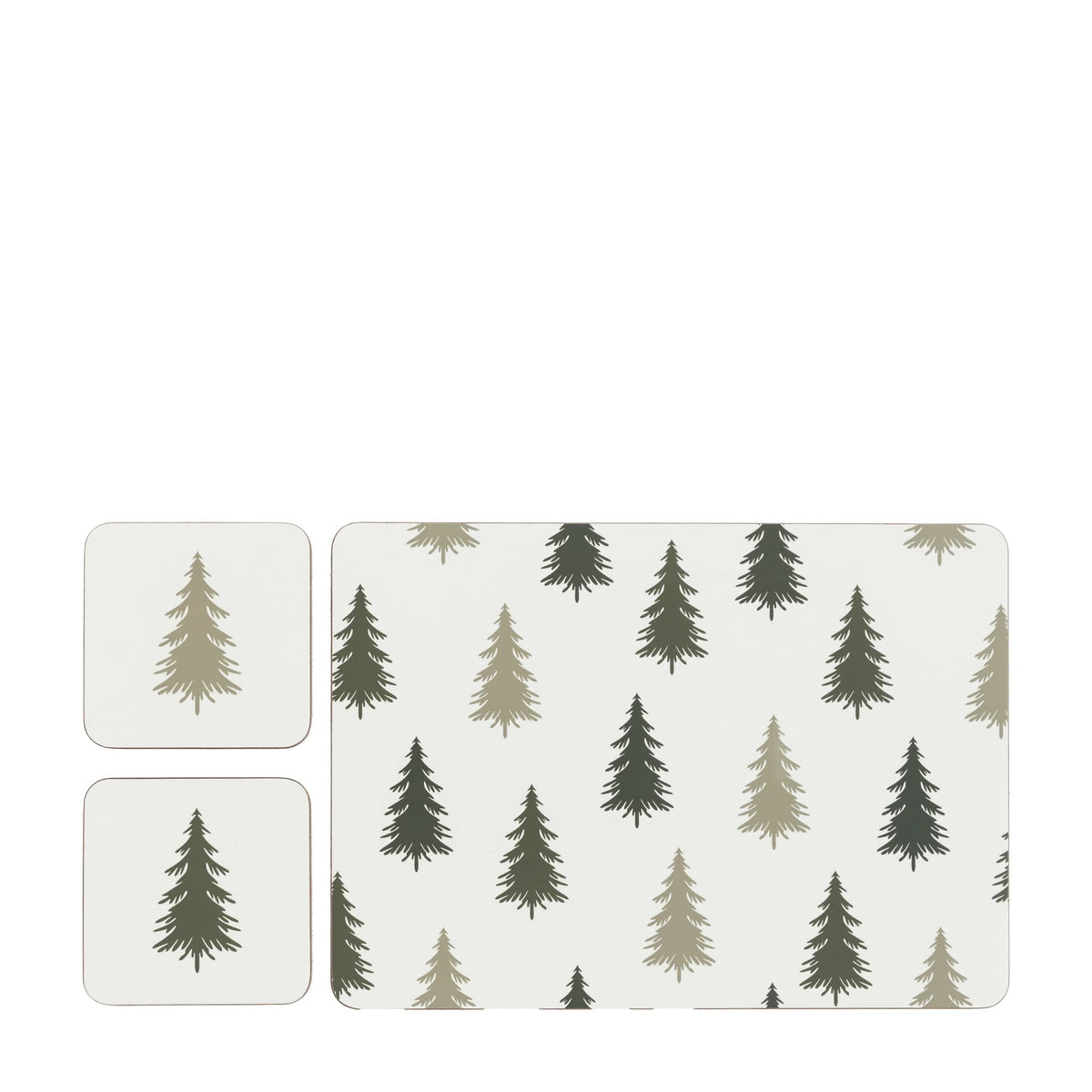 Bodhi Gifts & Hampers Woodland Trees Placemat and Coaster Set 4pk House of Isabella UK
