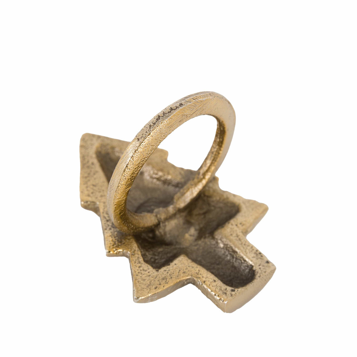 Bodhi Gifts & Hampers Xmas Tree Napkin Ring Gold 4pk House of Isabella UK