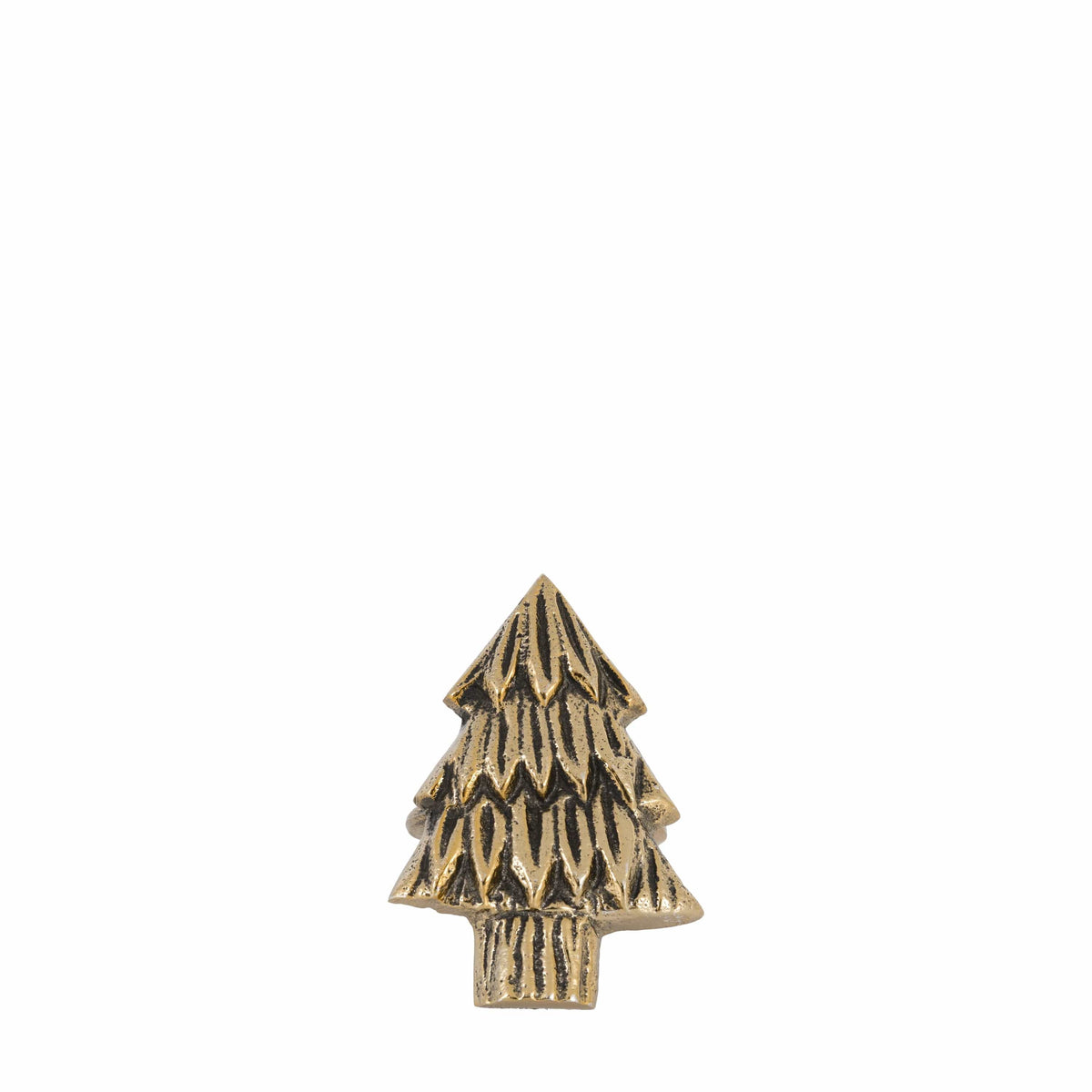 Bodhi Gifts & Hampers Xmas Tree Napkin Ring Gold 4pk House of Isabella UK