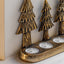 Bodhi Gifts & Hampers Xmas Tree Tealight Holder Gold House of Isabella UK