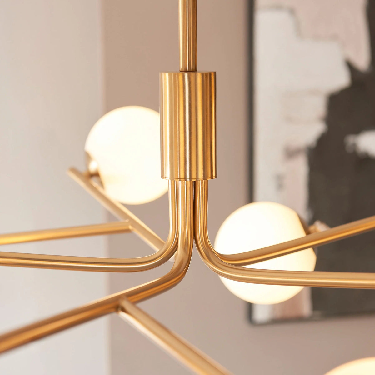 Bodhi Lighting Aaron 10 Pendant Light Brushed Aged Brass House of Isabella UK