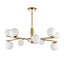 Bodhi Lighting Aaron 10 Pendant Light Brushed Aged Brass House of Isabella UK