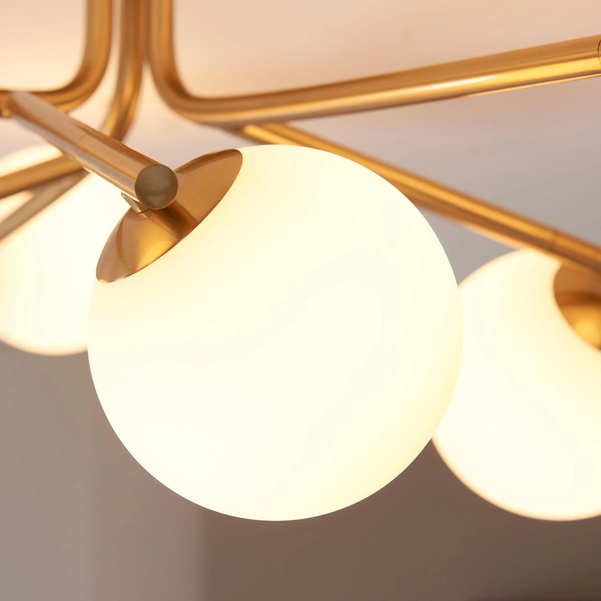 Bodhi Lighting Aaron Ceiling Light Brushed Aged Brass House of Isabella UK