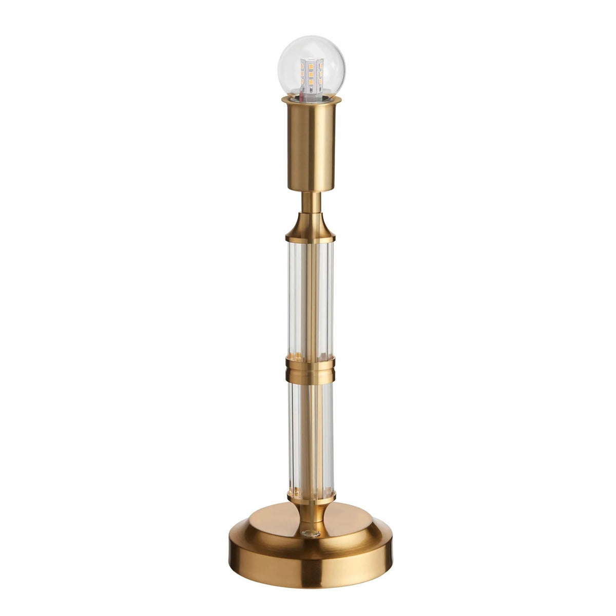 Bodhi Lighting Adam Rechargeable Table Lamp Brushed Aged Brass House of Isabella UK