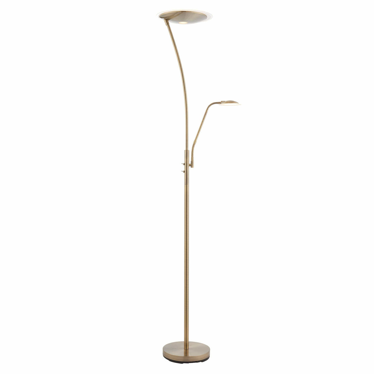 Alfardisworthy Floor Lamp Antique Brass.