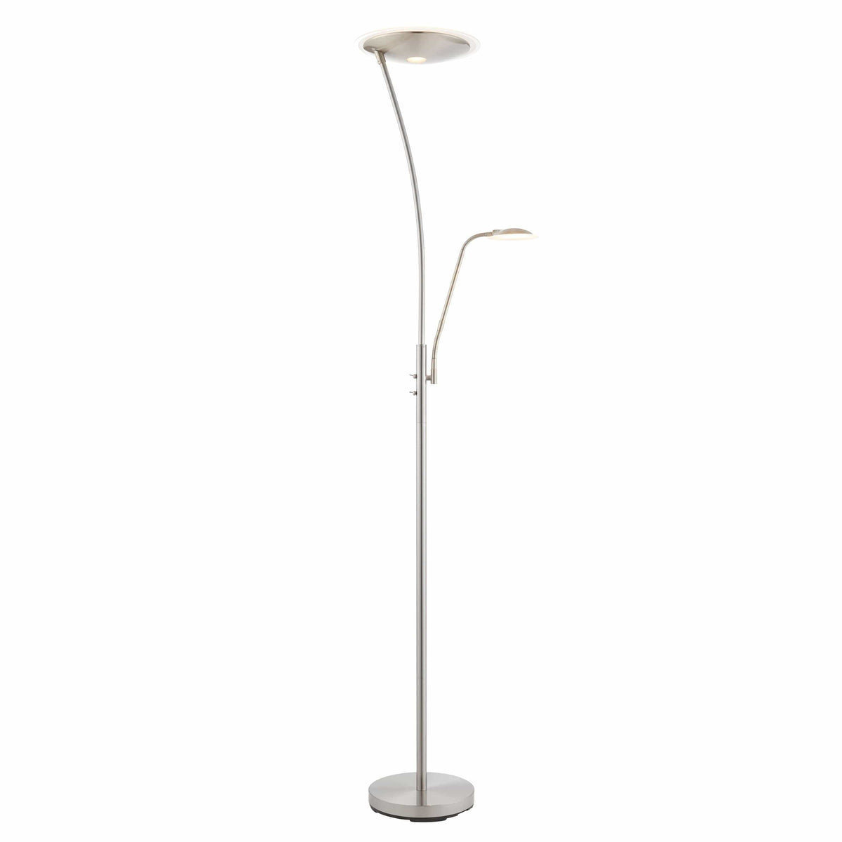 Alfardisworthy Floor Lamp Satin Chrome.