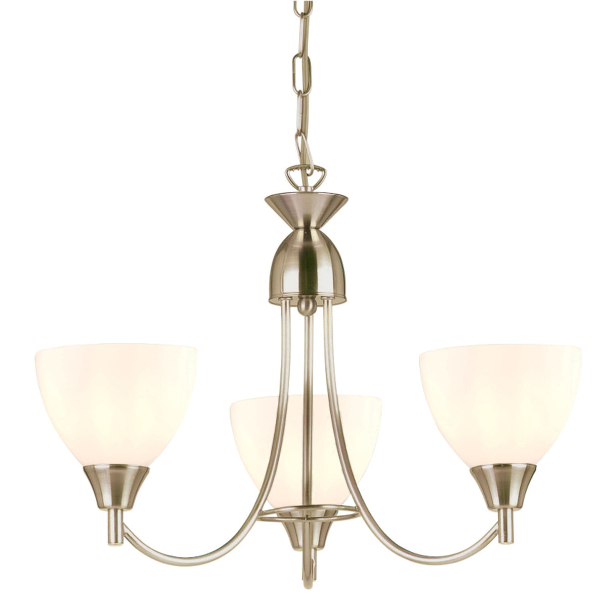 Amalveor 3 Pendant Light Satin Chrome.