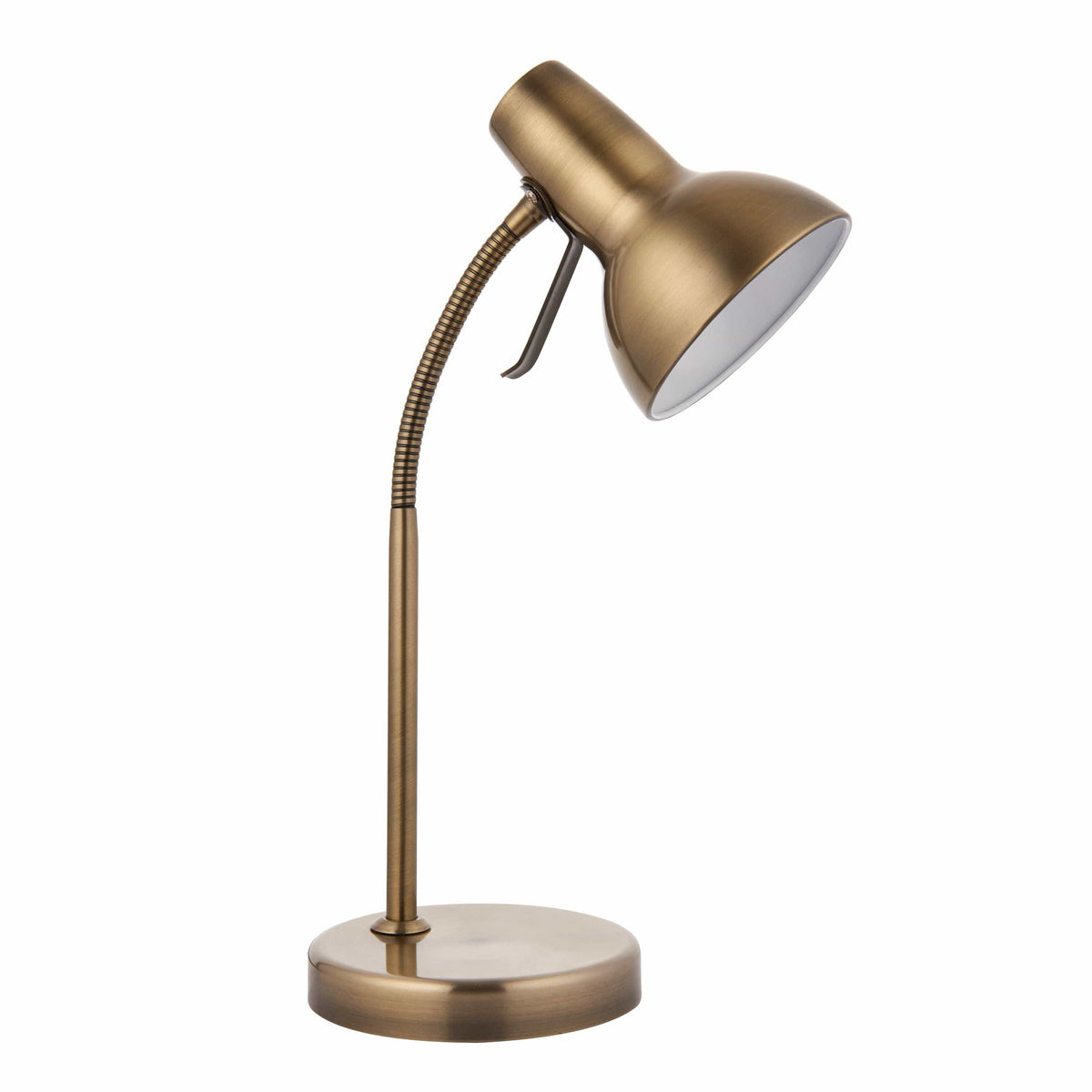 Amesbury USB Table Lamp Antique Brass.