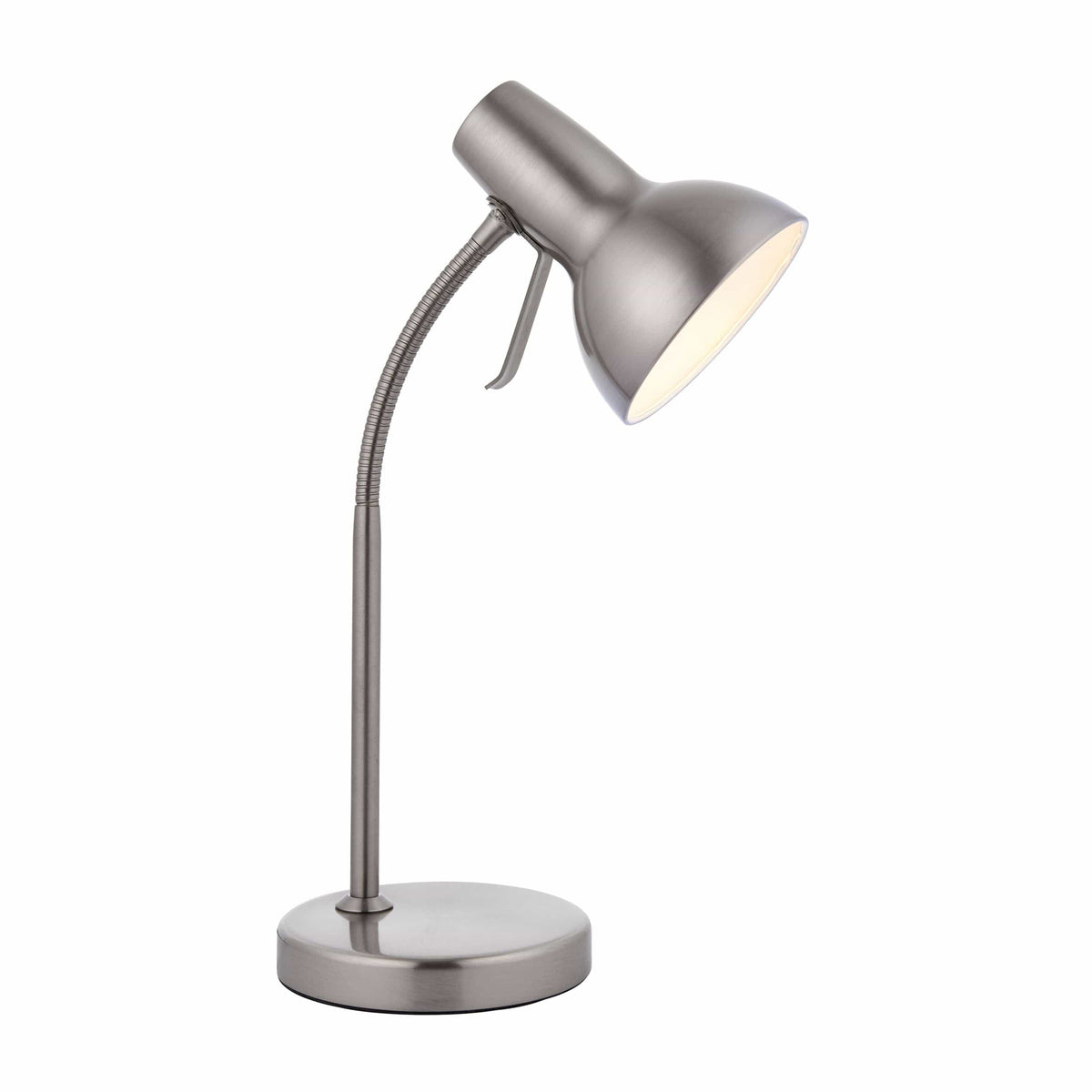 Amesbury USB Table Lamp Nickel.