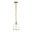 Bodhi Lighting Ashcroft 1 Pendant Light Brushed Aged Brass House of Isabella UK