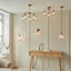 Bodhi Lighting Ashcroft 5 Pendant Light Brushed Aged Brass House of Isabella UK