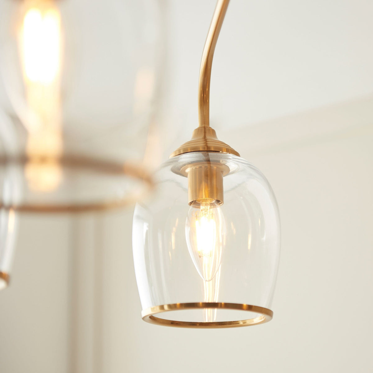 Bodhi Lighting Ashcroft 5 Pendant Light Brushed Aged Brass House of Isabella UK