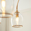 Bodhi Lighting Ashcroft 5 Pendant Light Brushed Aged Brass House of Isabella UK