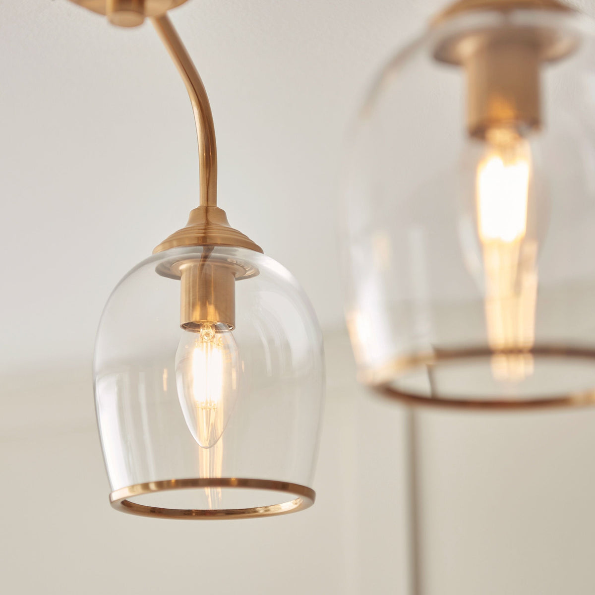 Bodhi Lighting Ashcroft Ceiling 3 Light Brushed Aged Brass House of Isabella UK