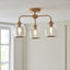 Bodhi Lighting Ashcroft Ceiling 3 Light Brushed Aged Brass House of Isabella UK