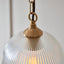Bodhi Lighting Ashcroft Ribbed 1 Pendant Light Brushed Aged Brass House of Isabella UK