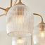 Bodhi Lighting Ashcroft Ribbed 5 Pendant Light Brushed Aged Brass House of Isabella UK
