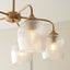 Bodhi Lighting Ashcroft Ribbed 5 Pendant Light Brushed Aged Brass House of Isabella UK