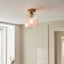 Bodhi Lighting Ashcroft Ribbed Ceiling 1 Light Brushed Aged Brass House of Isabella UK