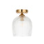 Bodhi Lighting Ashcroft Ribbed Ceiling 1 Light Brushed Aged Brass House of Isabella UK