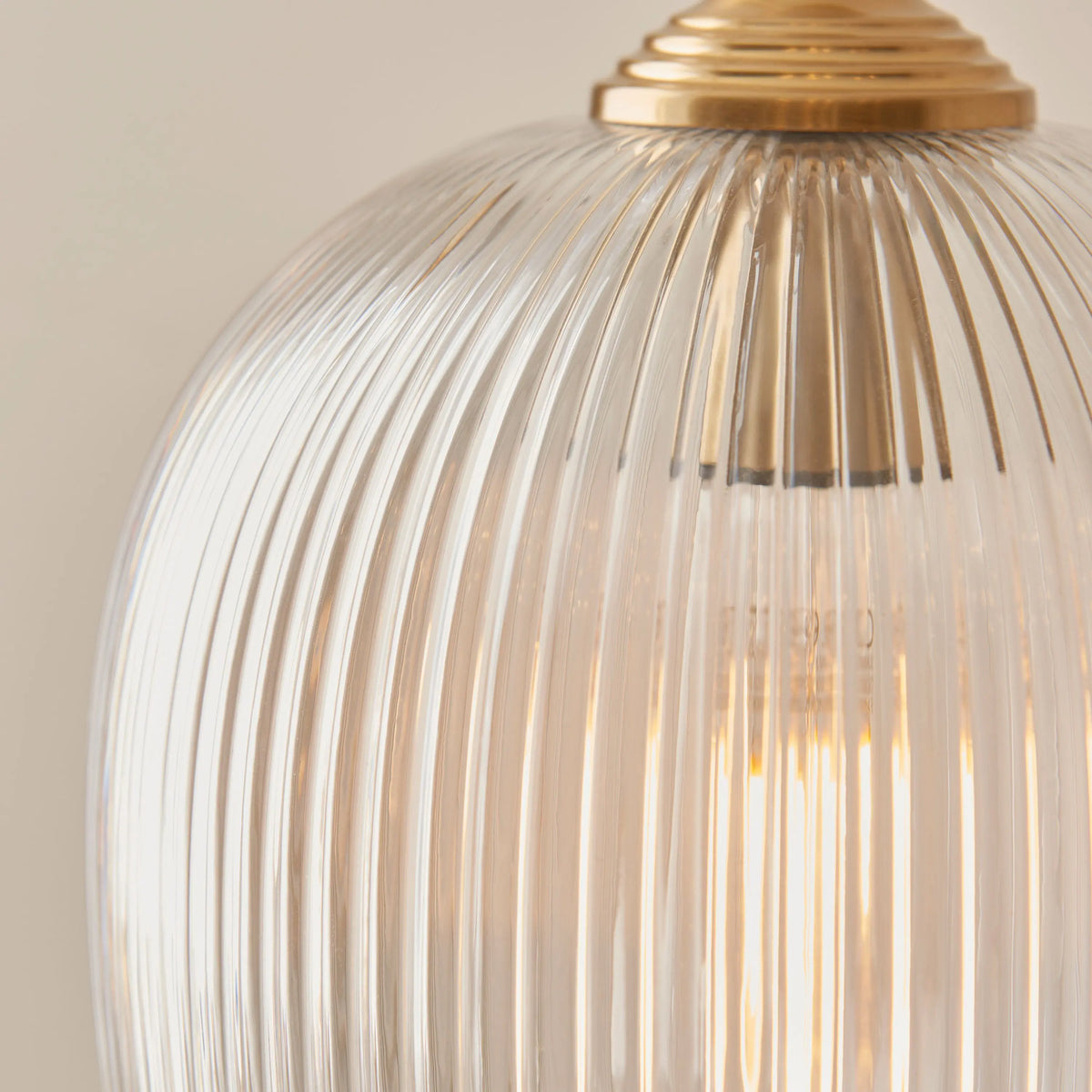 Bodhi Lighting Ashcroft Ribbed Floor Light Brushed Aged Brass House of Isabella UK