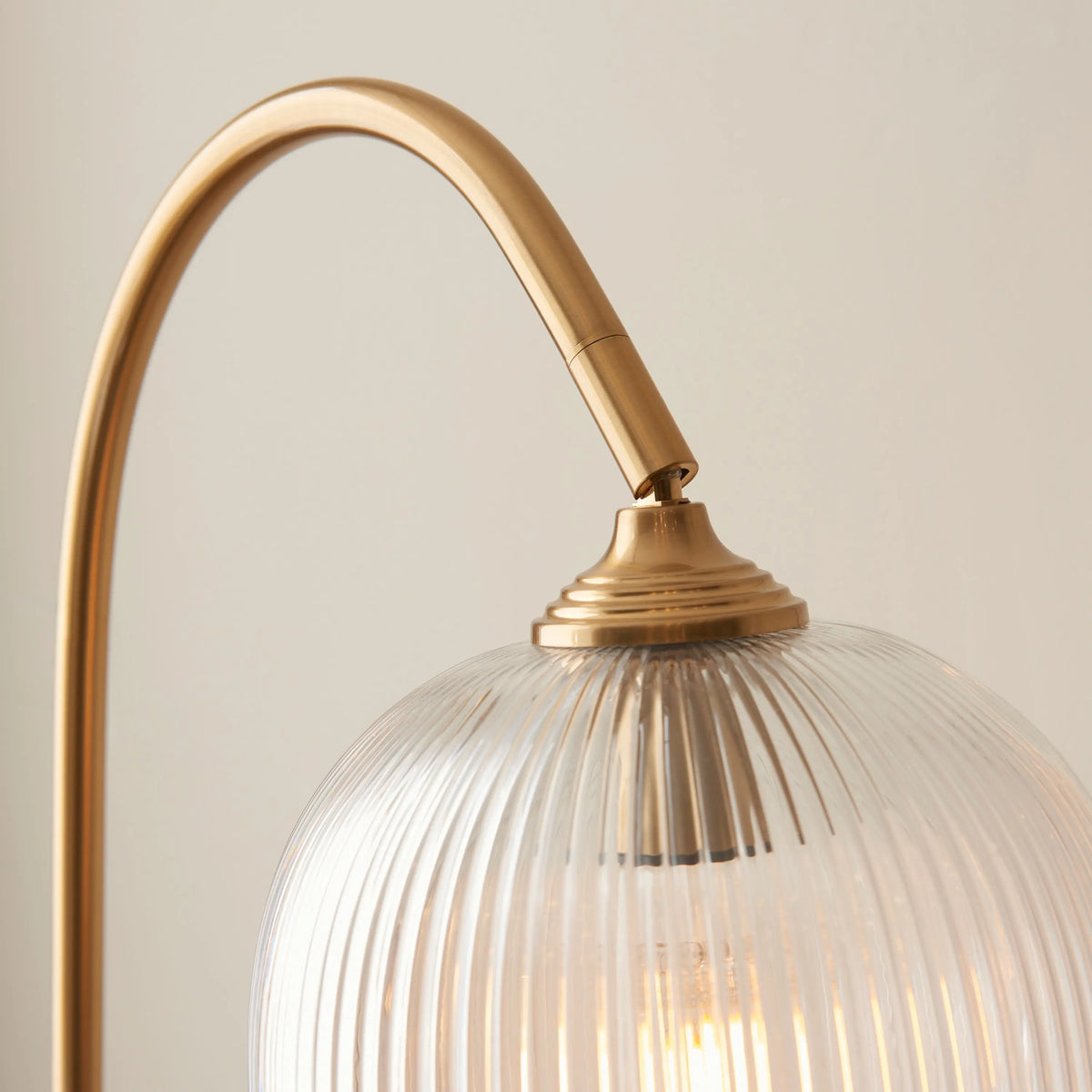 Bodhi Lighting Ashcroft Ribbed Floor Light Brushed Aged Brass House of Isabella UK
