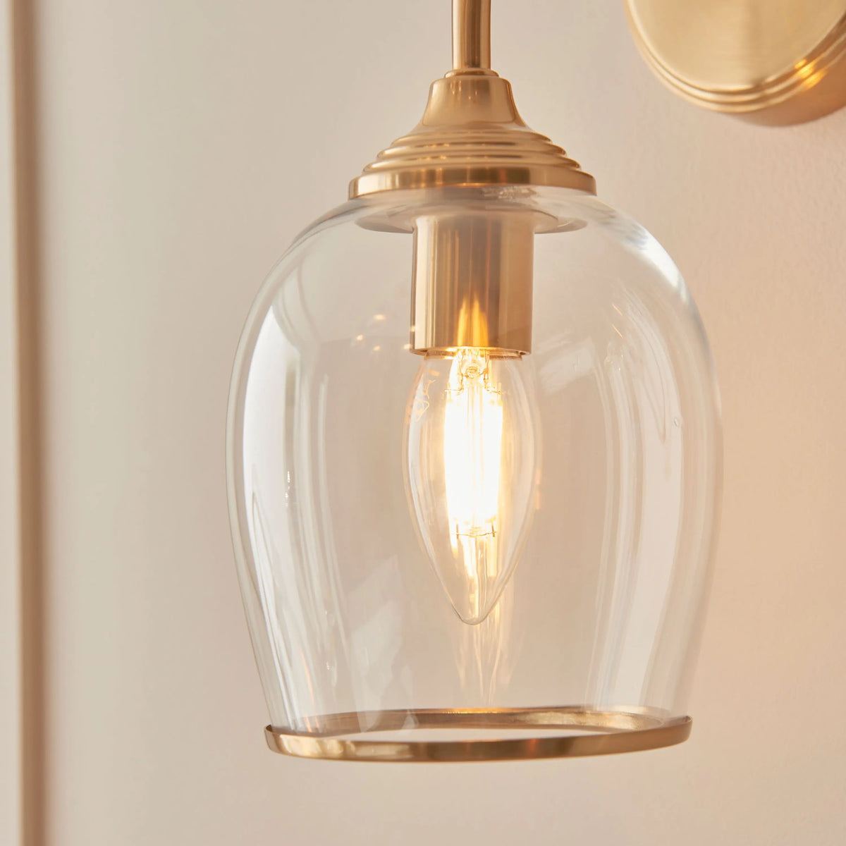 Bodhi Lighting Ashcroft Wall Light Brushed Aged Brass House of Isabella UK