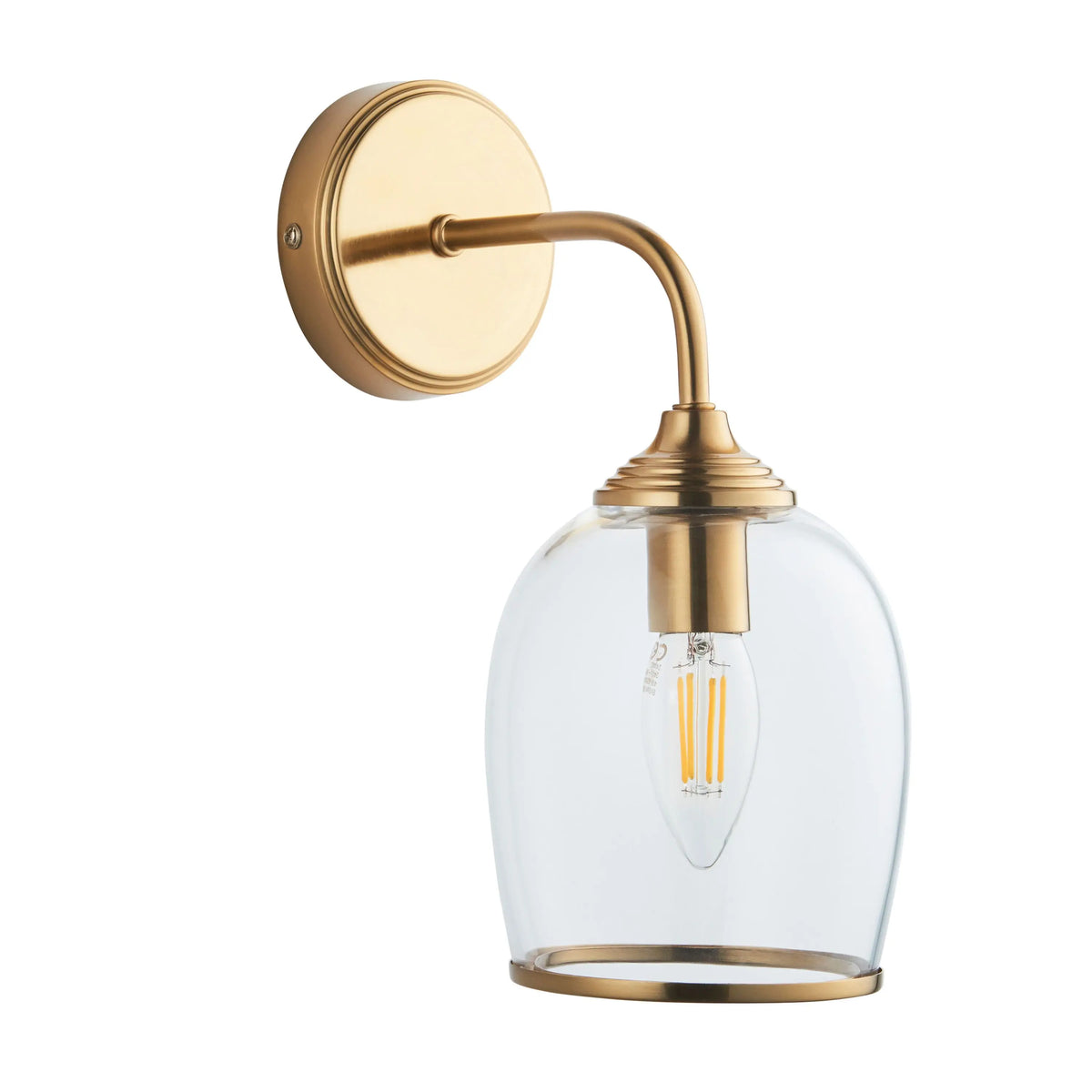 Bodhi Lighting Ashcroft Wall Light Brushed Aged Brass House of Isabella UK