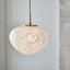 Bali 1 Pendant Light Satin Brass.