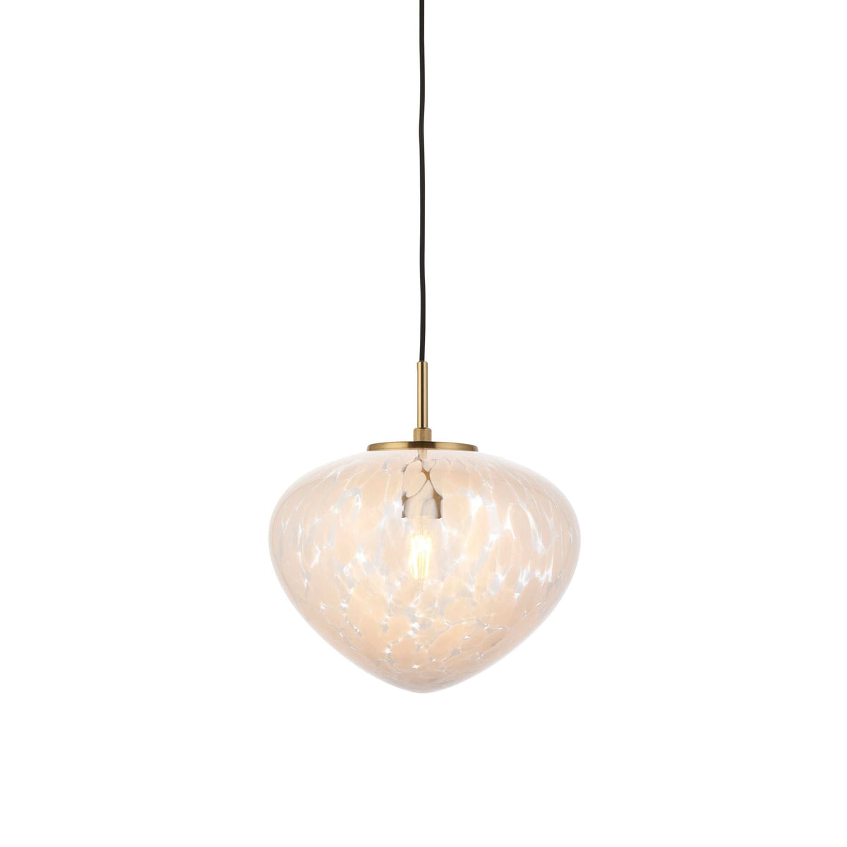 Bali 1 Pendant Light Satin Brass.
